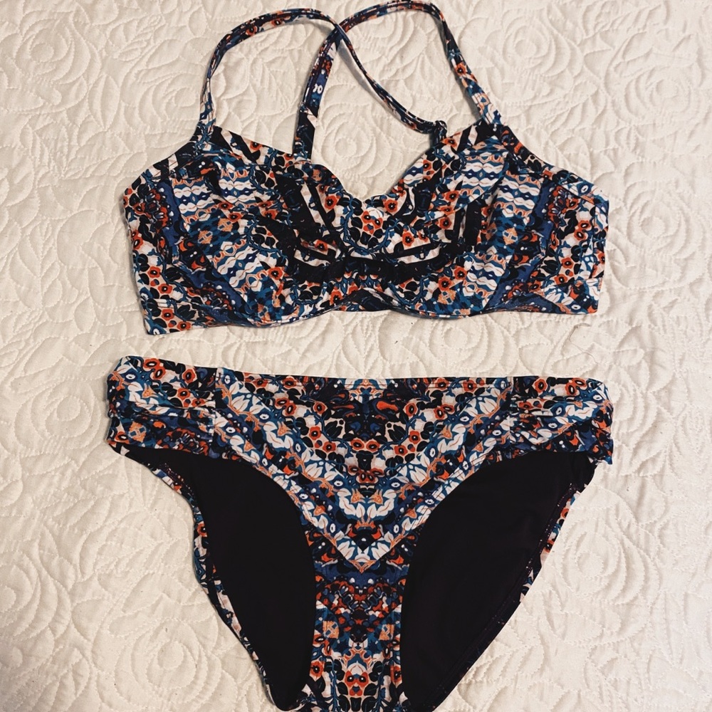 Athleta Floral Swimsuit (Small)
